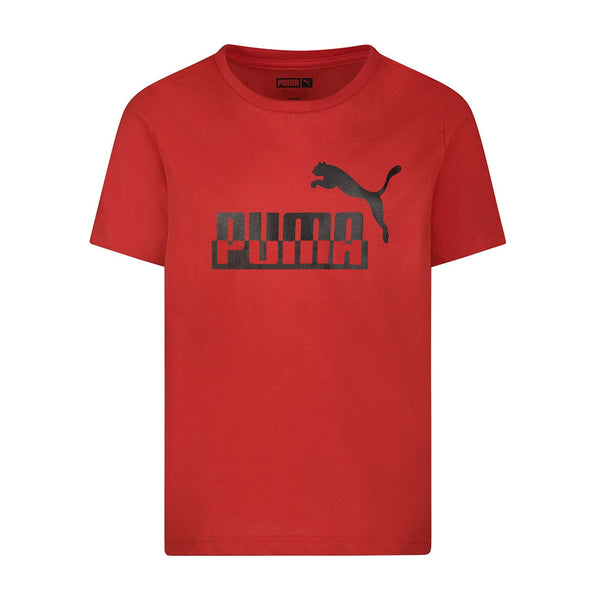 PM Boy Red Puma Print T-Shirt