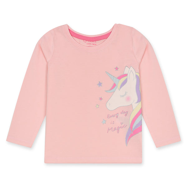 PK Girl Pink Unicorn Long Sleeves T-Shirt