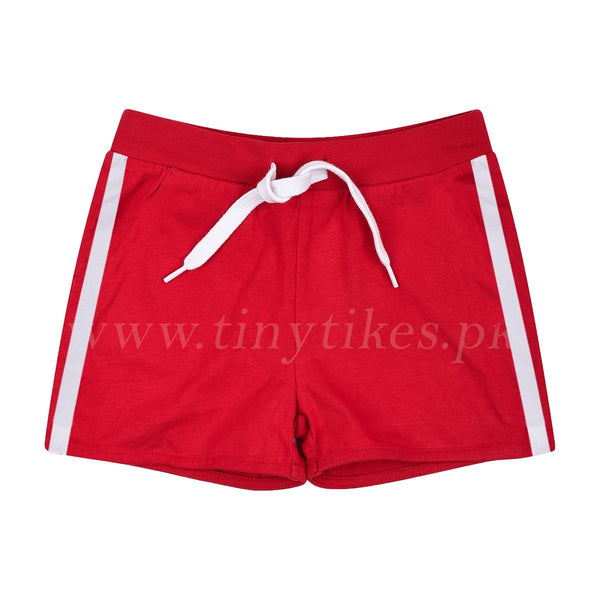 PRM Red Shirts With Waist Tie Cotton Shorts - TinyTikes.pk