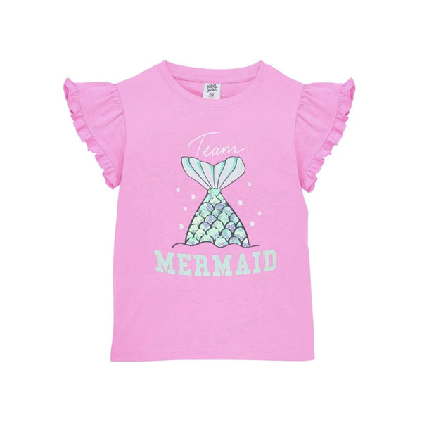 KIKI KOKO Girl Mermaid Sequence T-Shirt