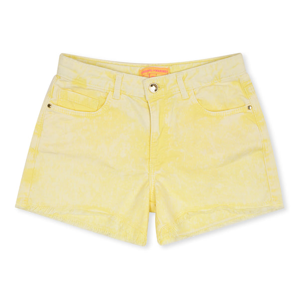 Yellow tie and die Shorts