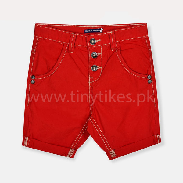 OM Brand Boy Red Short - TinyTikes.pk