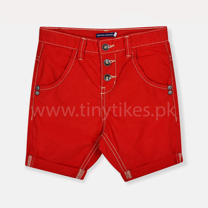 OM Brand Boy Red Short - TinyTikes.pk