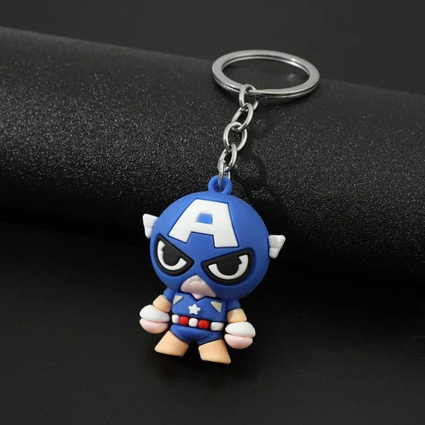 Cartoon Theme Captain America Keychain - TinyTikes.pk