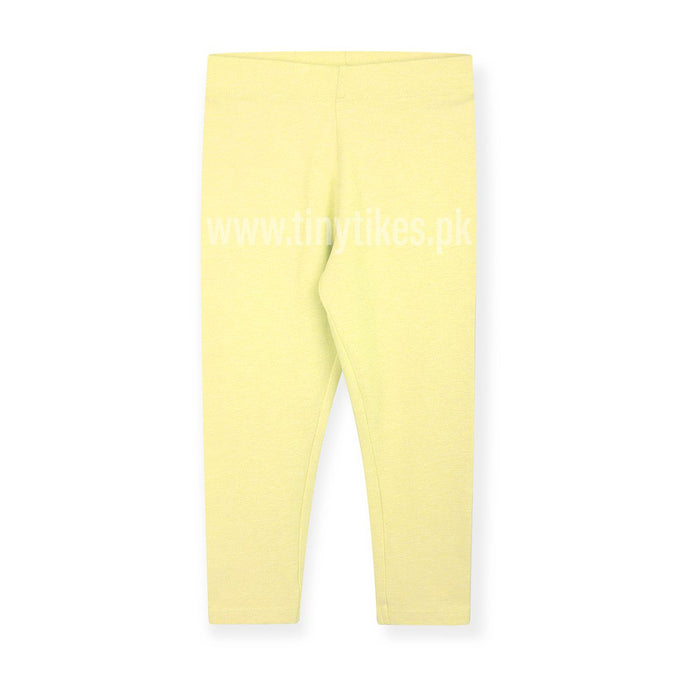 Girl Tights Plane Lemon Yellow Color - TinyTikes.pk