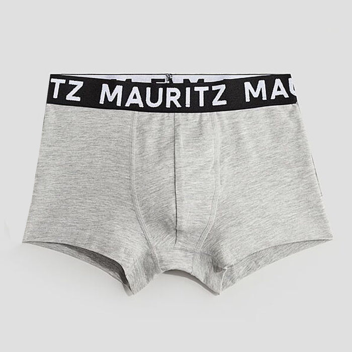 HM Boy Silver Grey Boxer With Mauritz Black Rib