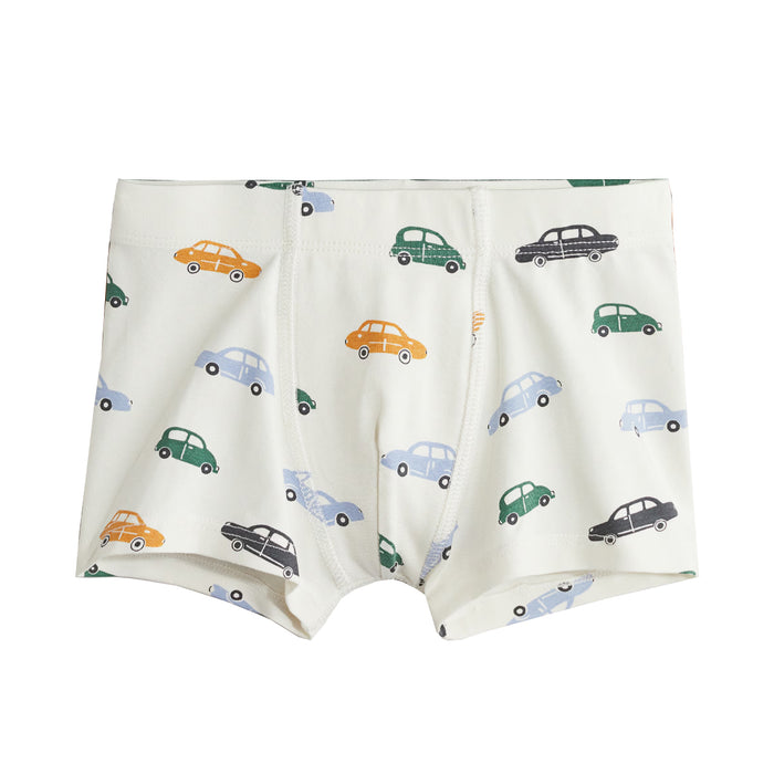 HM Boy Cream Car Printed Boxer