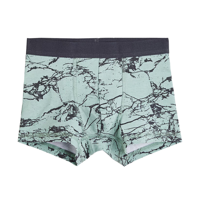 HM Boy Green Painted Rib Boxer