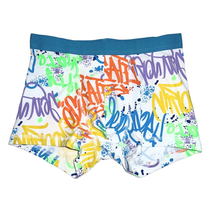 HM Boy White With Painted Rib Boxer