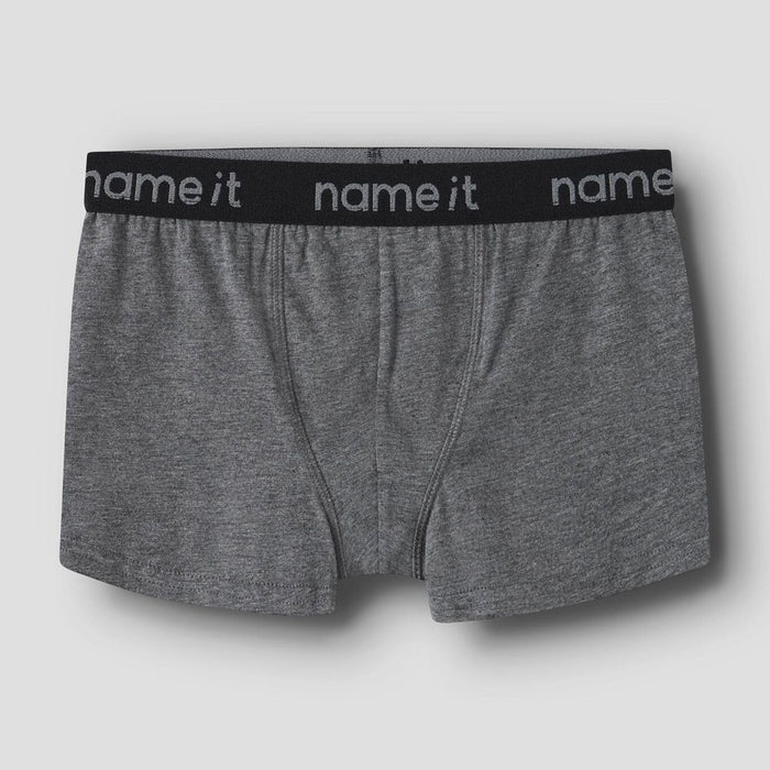 N IT Grey With Black Rib Boxer