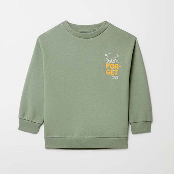 SFERA Boy Green Color Skate Print Sweat Shirt