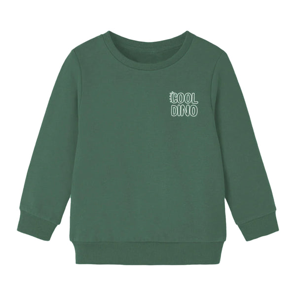 KC7 Boy Green Cool Dino Print Sweat Shirt