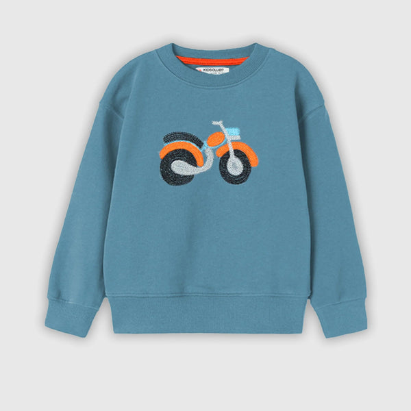 KC7 Boy Bike Embroidery SweatShirt