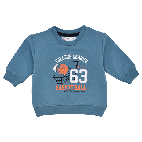 KC7 Boy Blue 63 Basketball Printed Sweat-Shirt