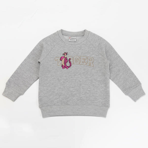 KC7 Boy Grey Tiger Embroidery Sweat Shirt