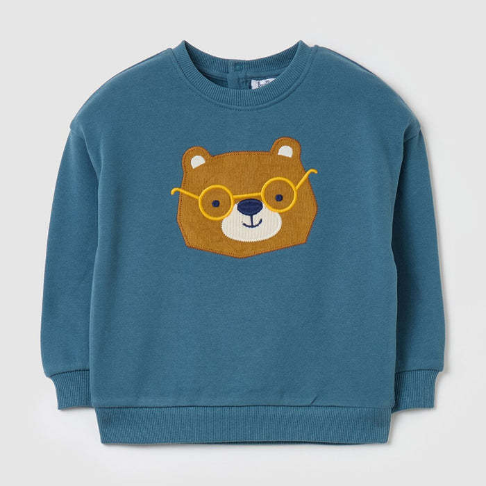 FAGTO Boy Zinc Bear Embroidery Sweat Shirt