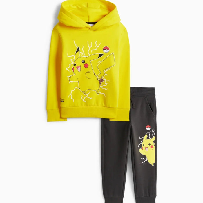 ZR Boy Pokemon Printed Inner Fleece Two Piece Set
