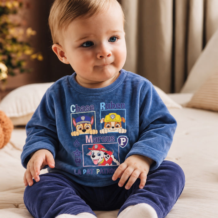 NK Boy Blue Velvet Pawpetrol 2 Piece Set