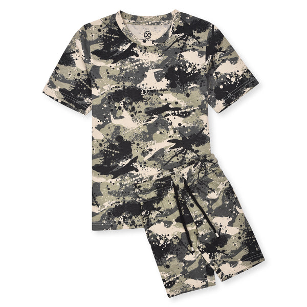 KC7 Boy Army Printed Two Piece Set
