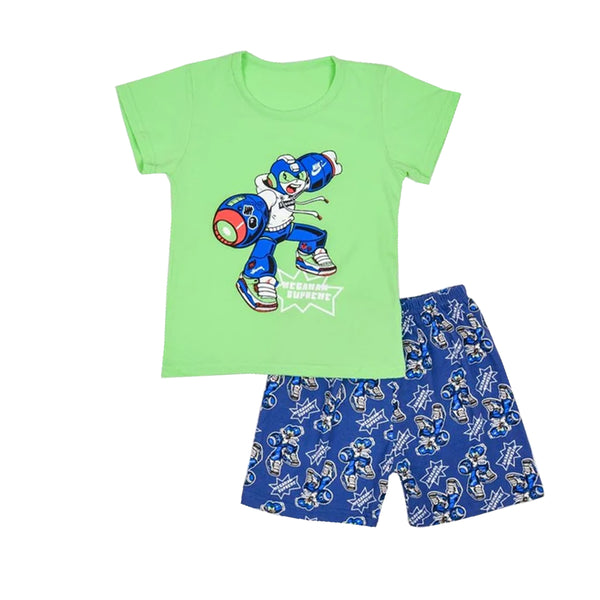 Boy T-Shirt And Short Two Piece Set