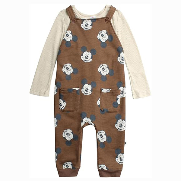 DSN Micky Mouse Print Two Piece Body Suit