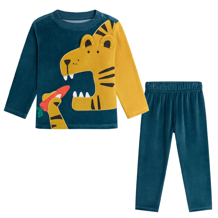 DP Boy Green Lion Embroidery With Green Trouser