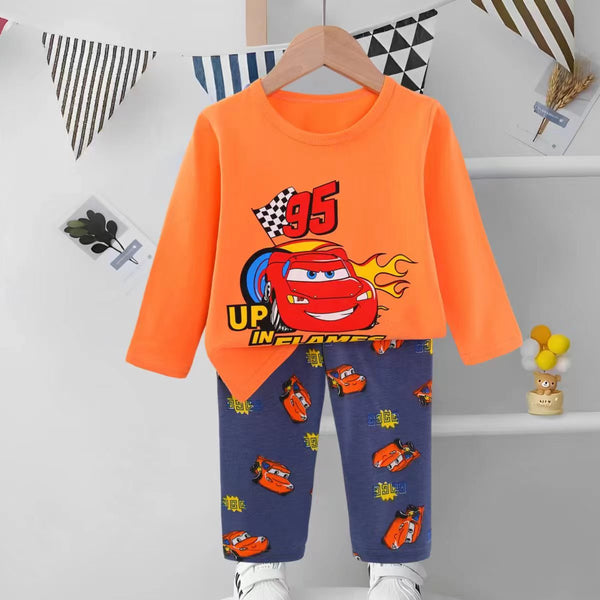 HB Boy Orange Color MC Queen Character Design Two Piece Set