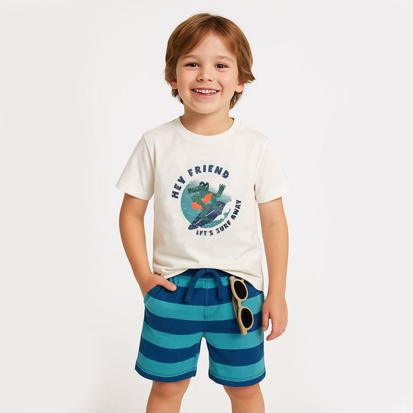 CC Boy Alligator Print Two Piece Set