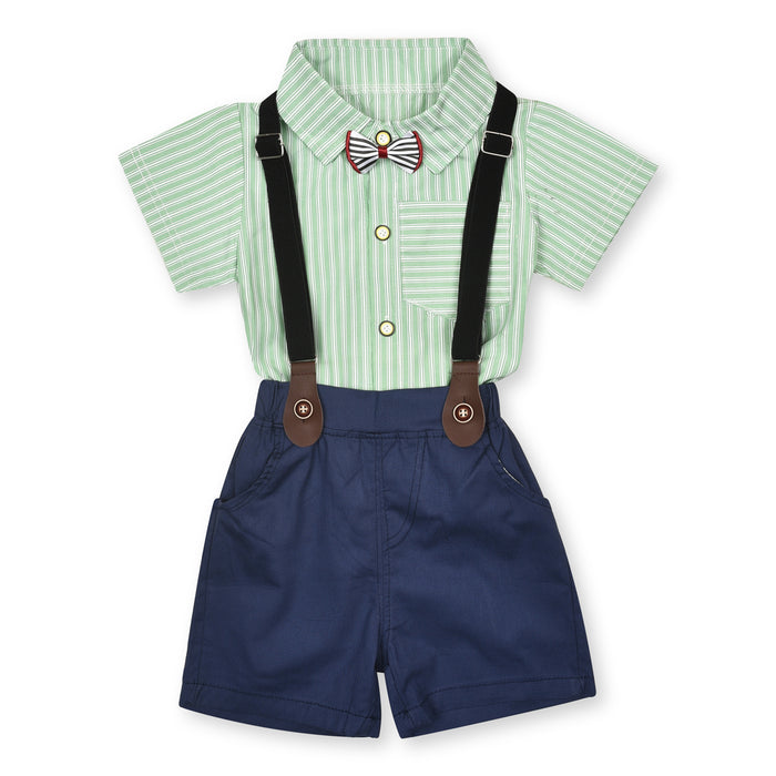 FH Boy Two Piece Set With Gales And Bow