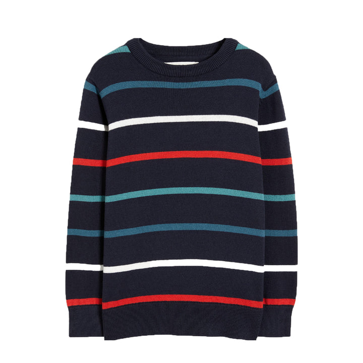 CA Boy Navy Blue Multi Lining Sweater - TinyTikes.pk