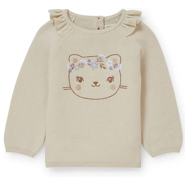 CA Girl Baby Girl Embroidered Sweater - TinyTikes.pk