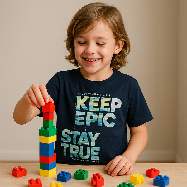 CA Boy Navy Blue Skate Nation Printed T-Shirt