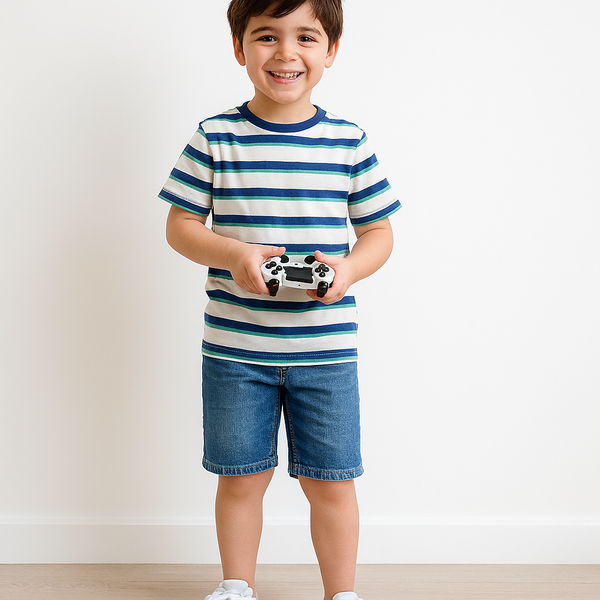 MS Boy Blue Lining T-Shirt
