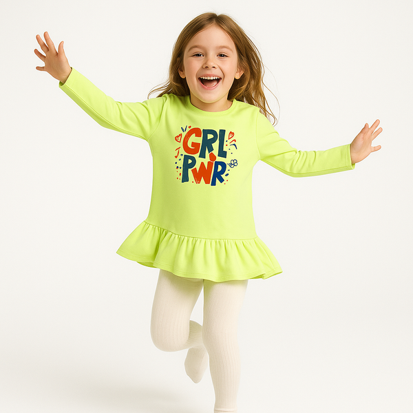 Z Y Girl Parrot Green Printed Fleece Top