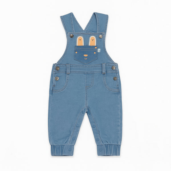 Denim Blue Boy Front Pocket Dungaree