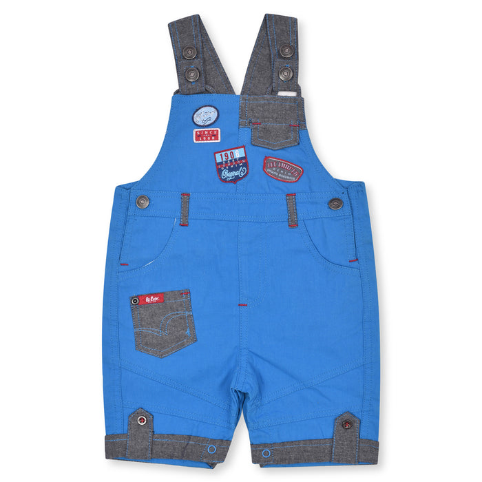 LEE COPR Soft Denim Blue Pocket Embroidery Dungaree