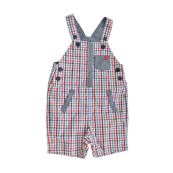 JJ Boy Cotton Check Dungaree