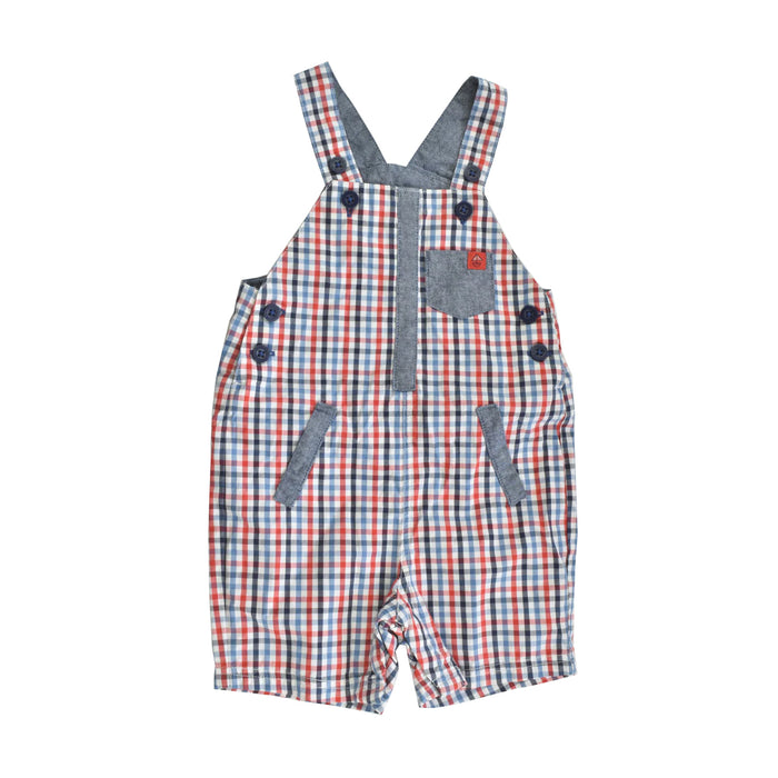 JJ Boy Cotton Check Dungaree