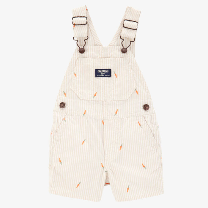 OSH KOSH Boy Brown Lining Carrot printed Dungaree