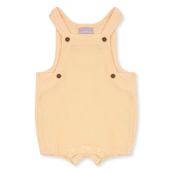 Girl Yellow Plain Dungaree