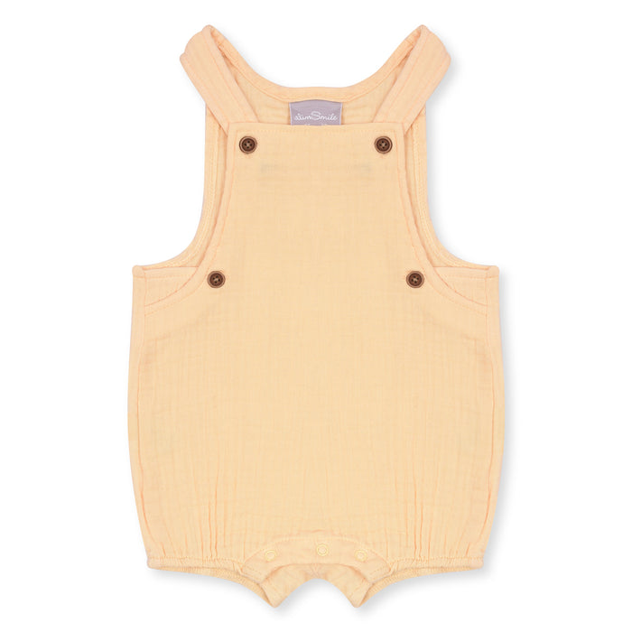Girl Yellow Plain Dungaree