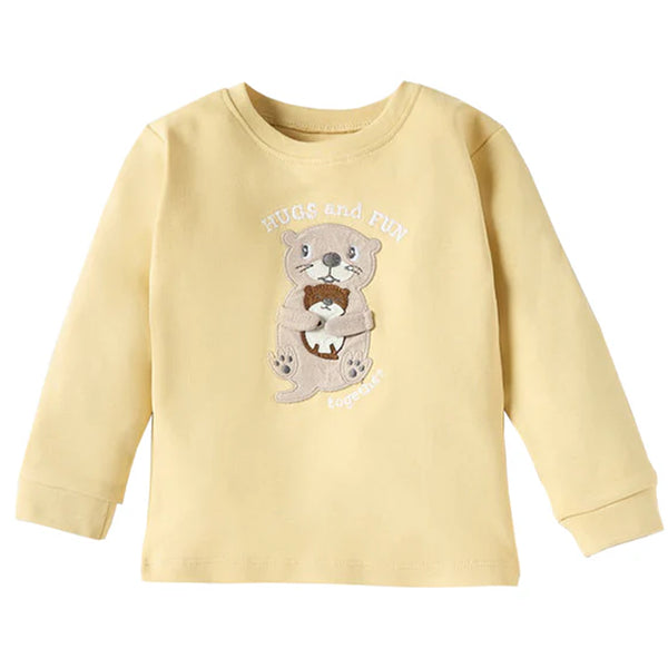 CA Boy Yellow 3D Character Patch Full Sleeves Shirt