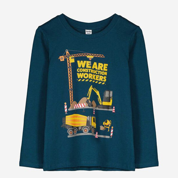 DOPO Boy Zinc Crane Printed Full Sleeves Shirt