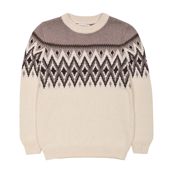 HM Boy White Knitted Sweater