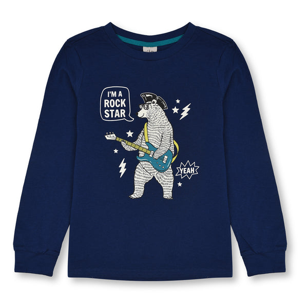 A LIVE Blue Bear Rock Star Printed T-Shirt