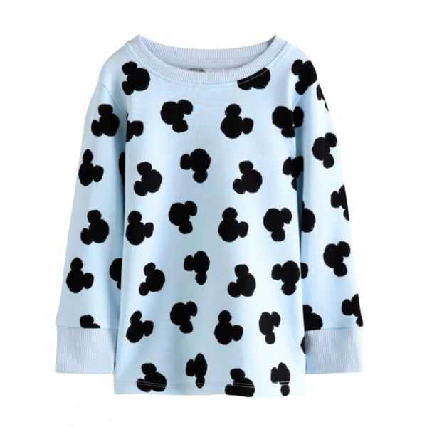 NXT Uni Sky Blue Mickey Face Printed Shirt
