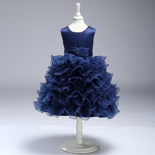 Girls Blue Fancy Frock