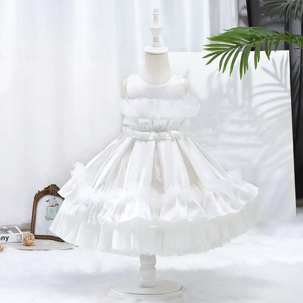 Girl White Party Fancy Dress