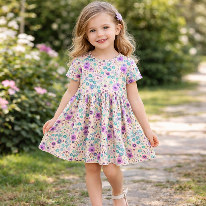 NXT Girl Flower Printed Frock