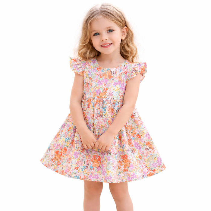 Girl Flower Printed Frock